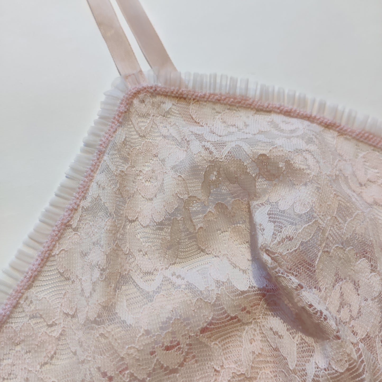 1960s Pink Lace Slip
