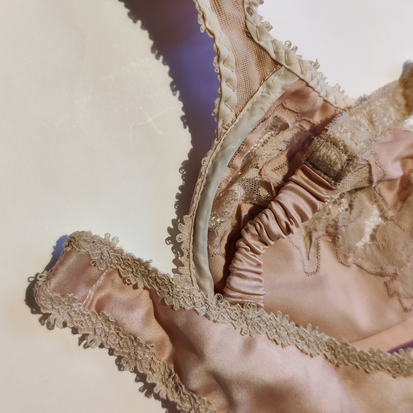 1970s Pink Janet Reger Bra & Pants Set