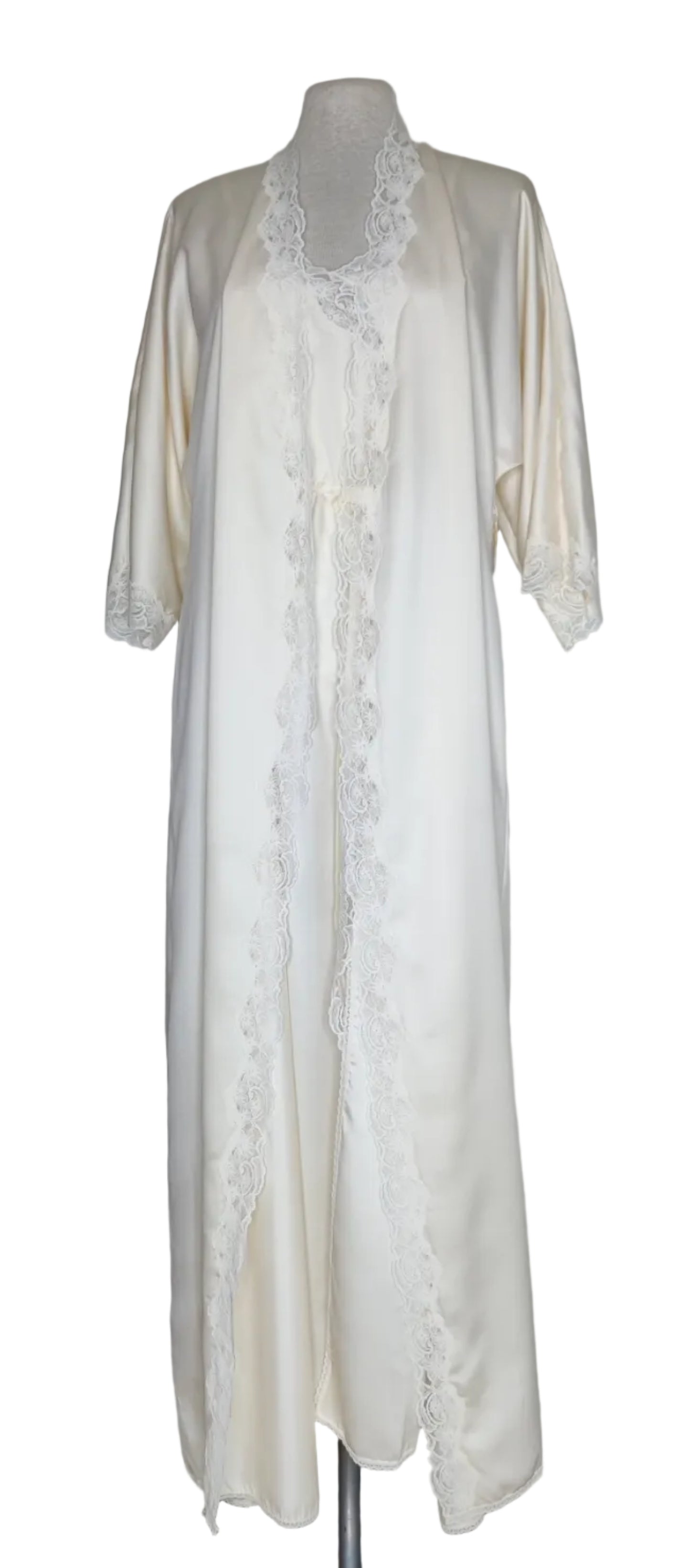 Vintage Eileen Marshall Nightdress and Dressing Gown Set