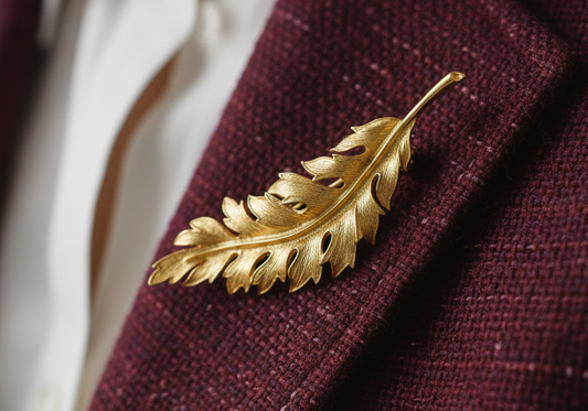 1960s Leaf Brooch by 'Coro'