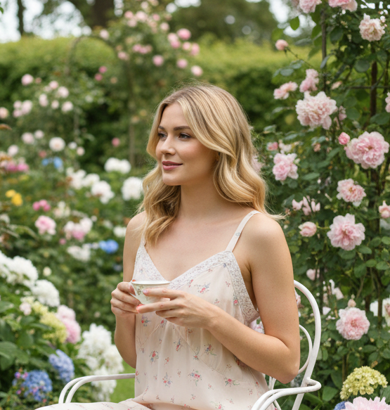 Vintage Floral Slip Dress