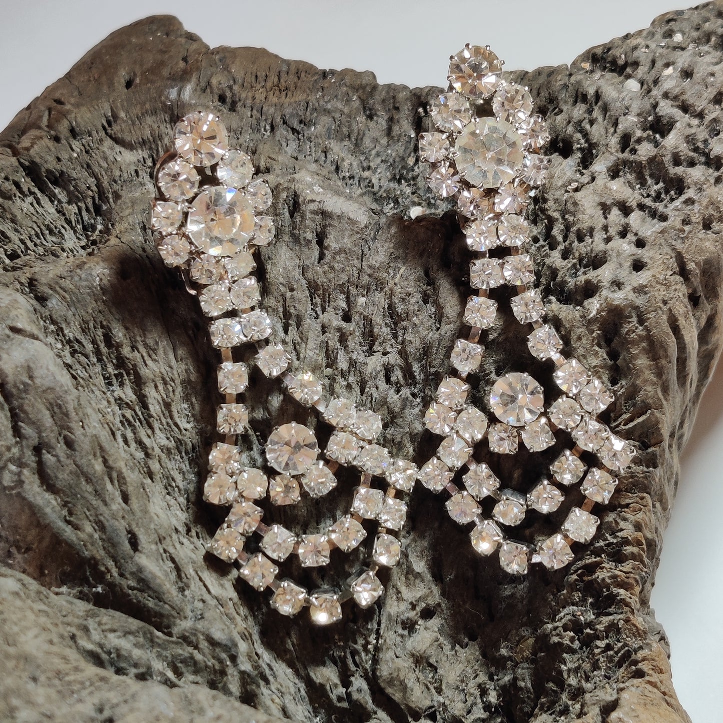 1980s Diamante Earrings