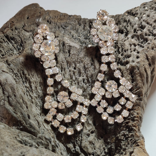 1980s Diamante Earrings