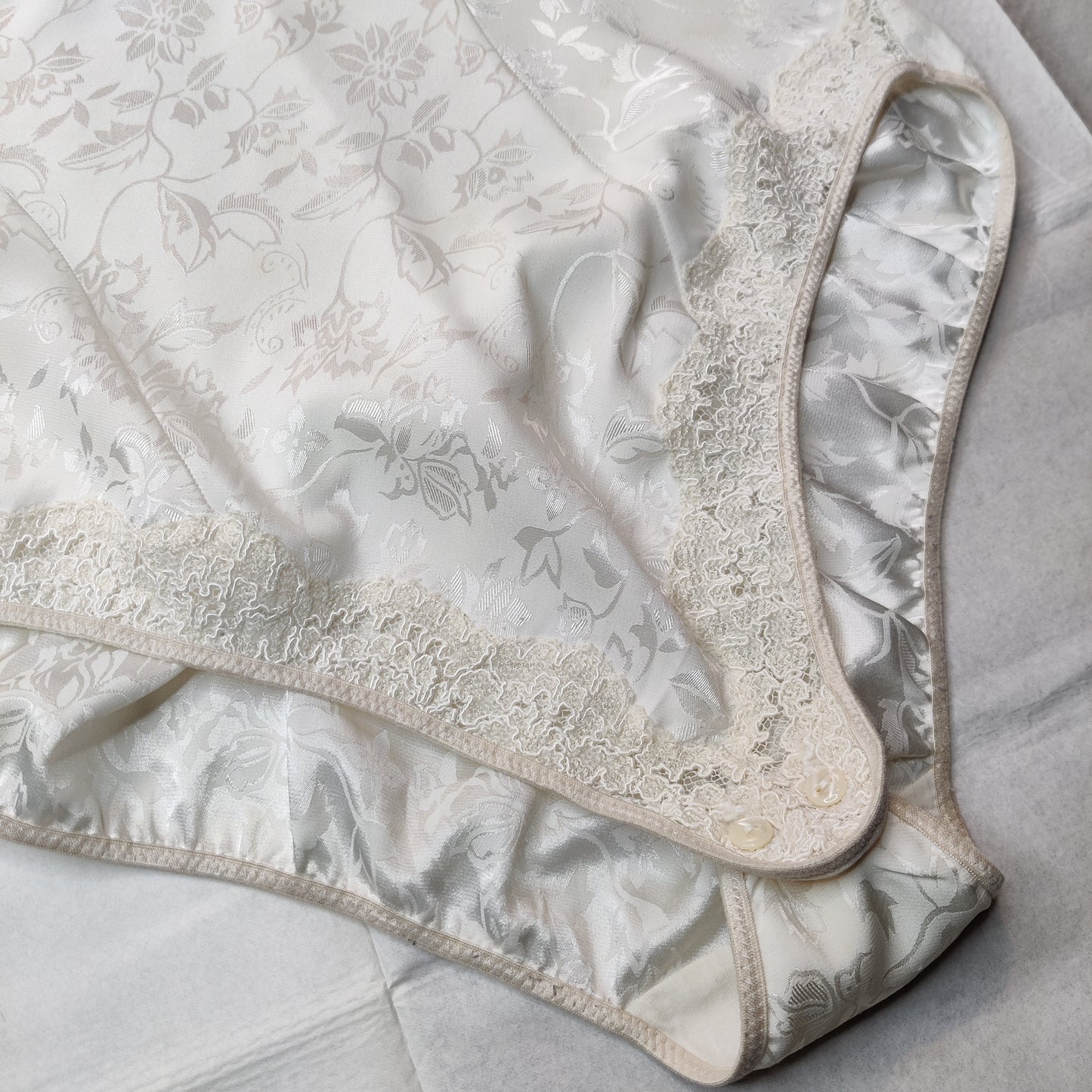 1980s Cream Teddy/Camiknickers
