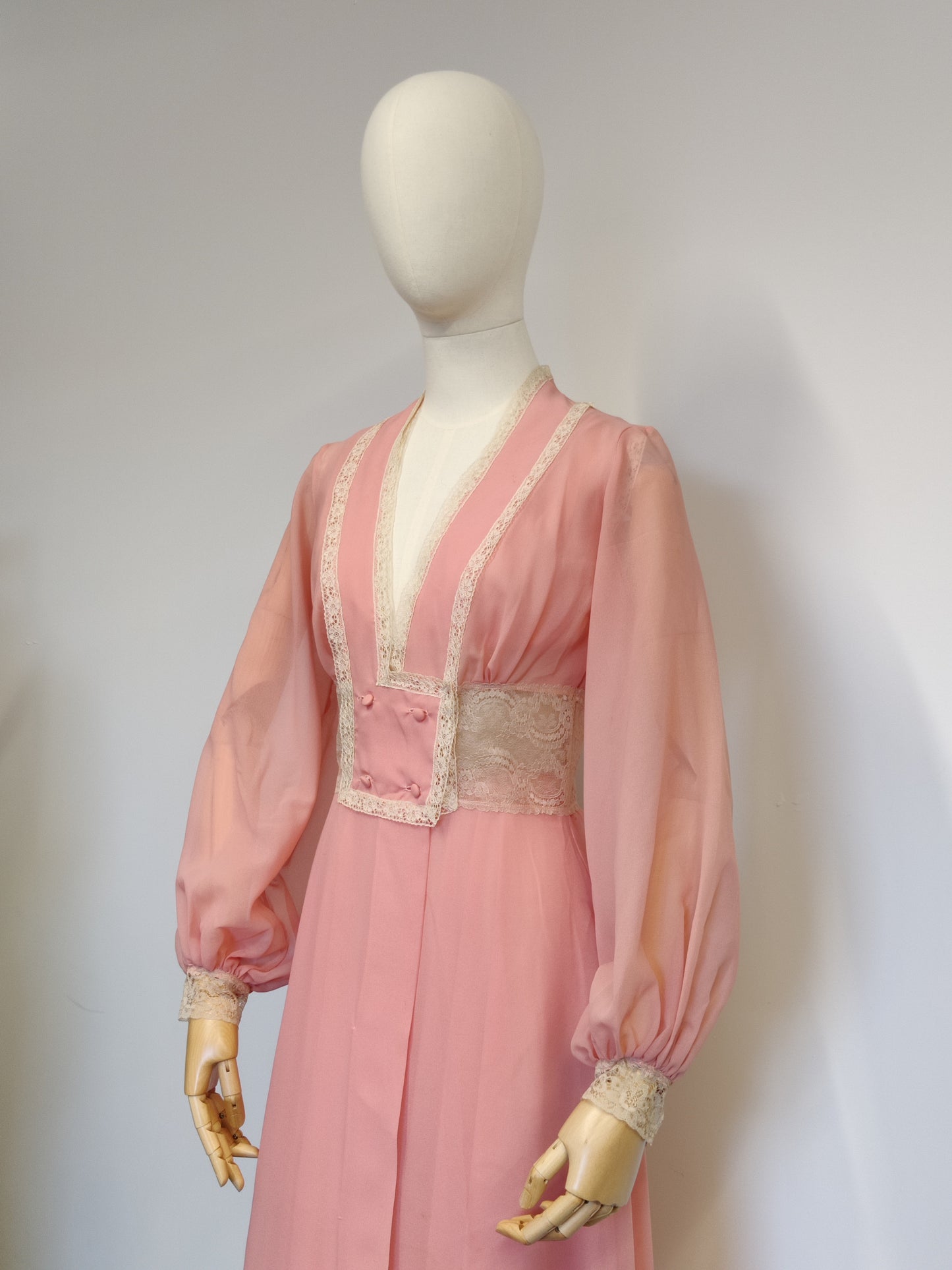 Vintage Janet Reger Nightdress and Gown Set