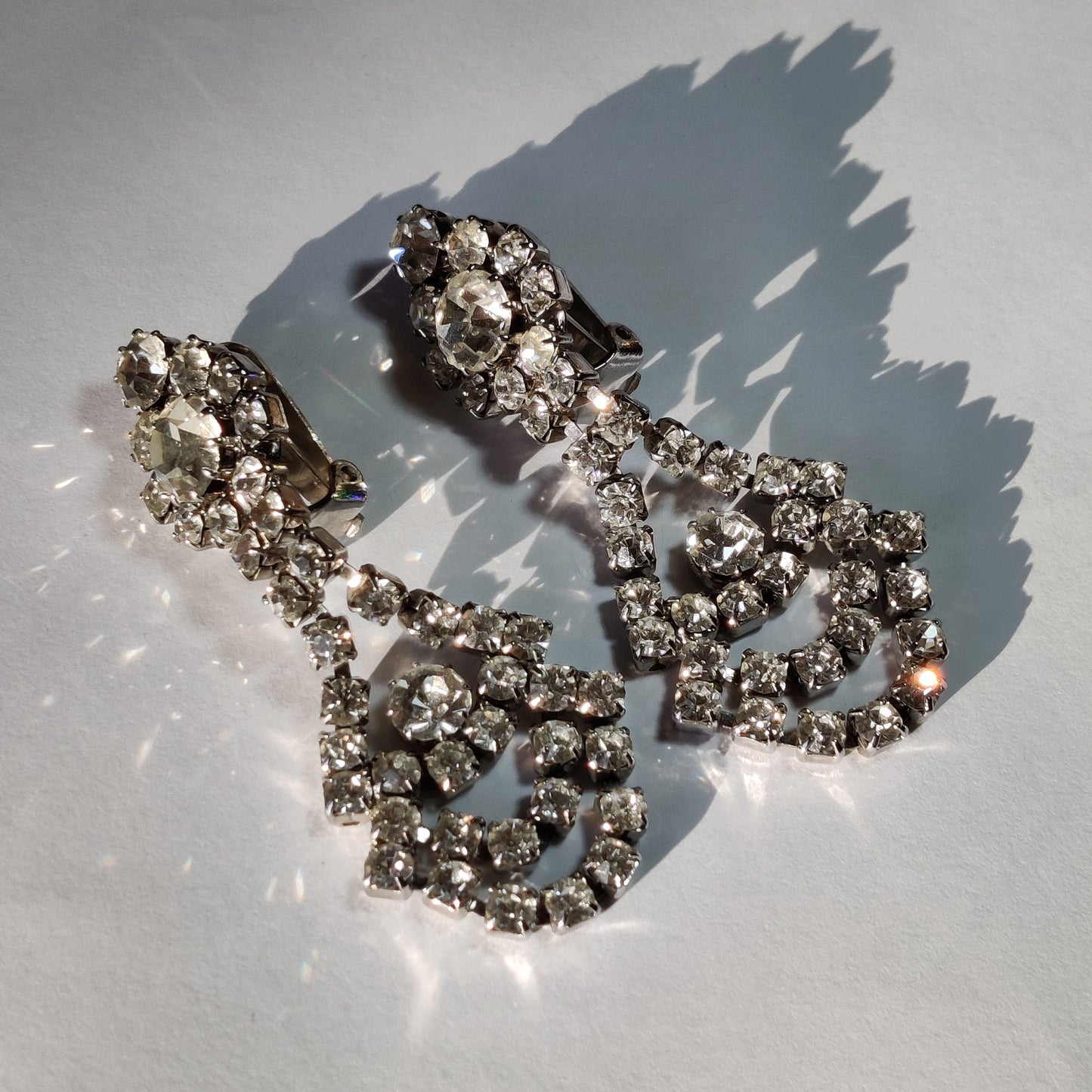 1980s Diamante Earrings