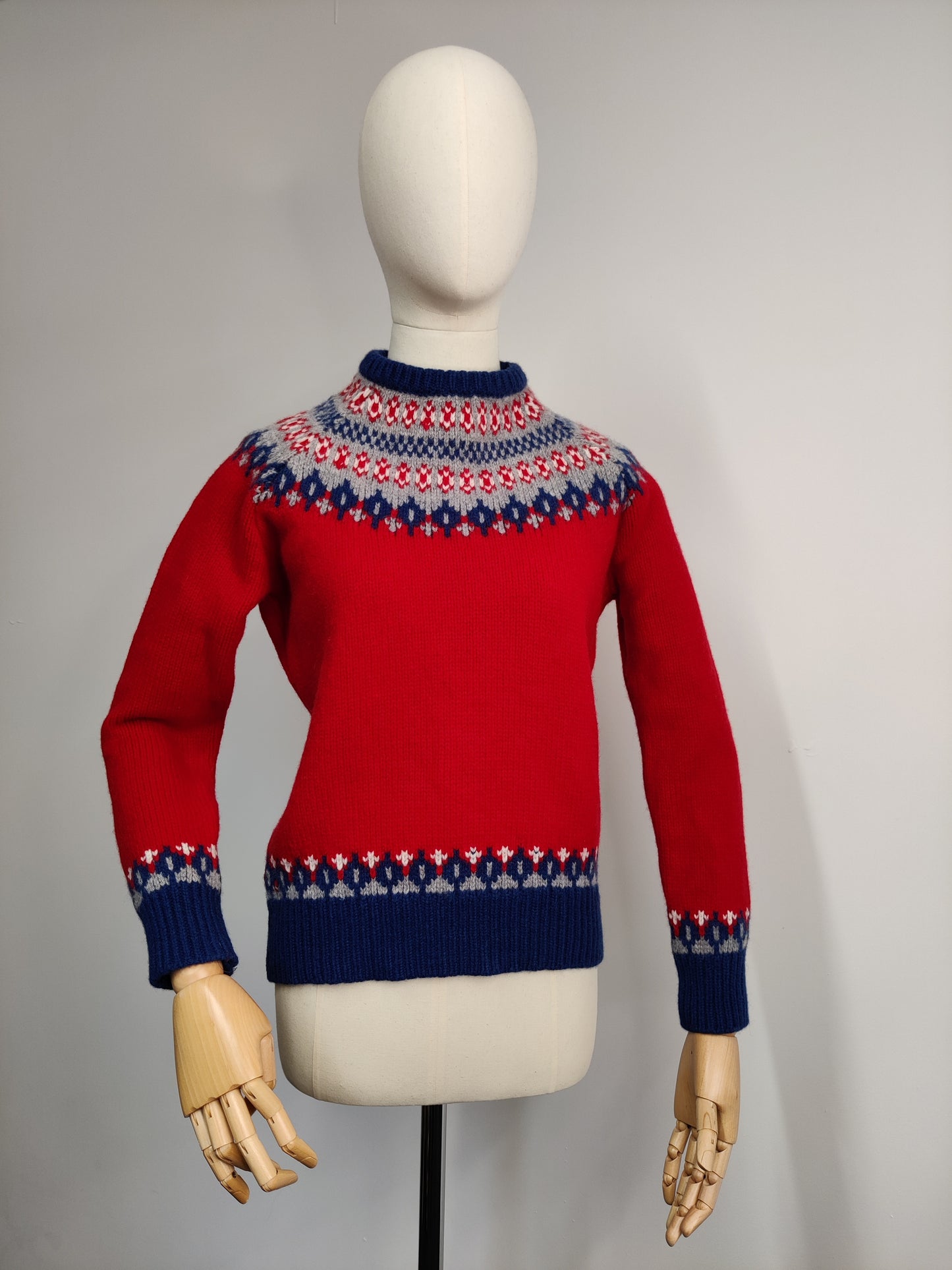 Vintage Lambswool Fair Isle Jumper