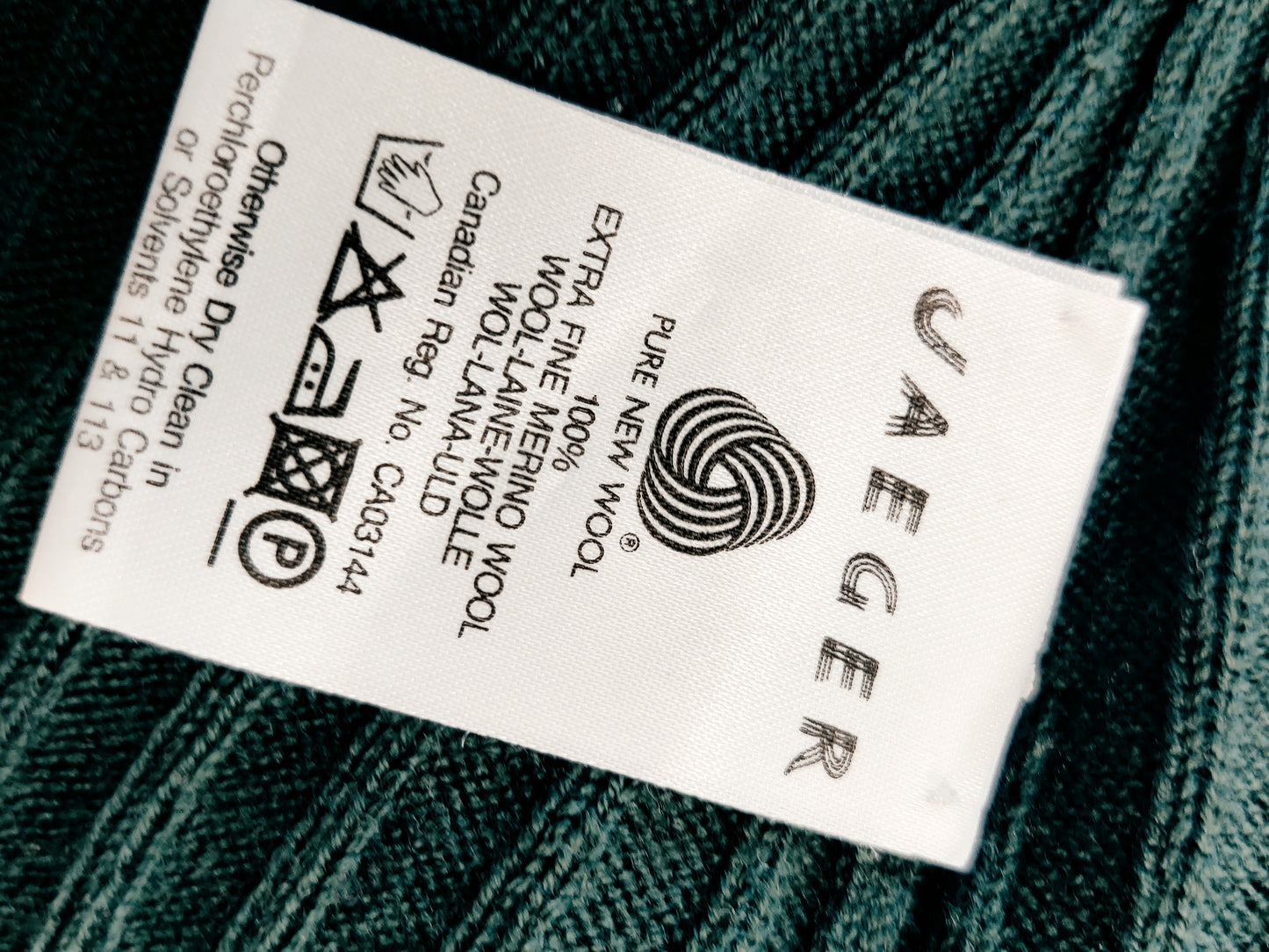 Vintage Jaeger Merino Polo Neck Jumper