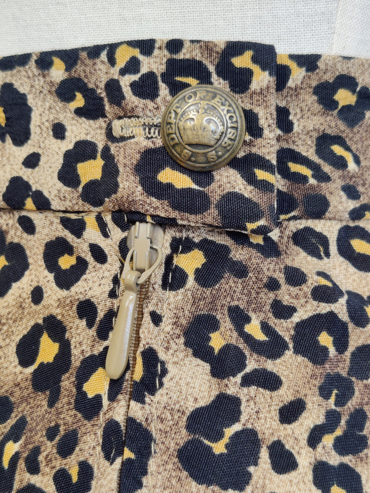 Vintage Betty Barclay Leopard Print Midi/Maxi Skirt