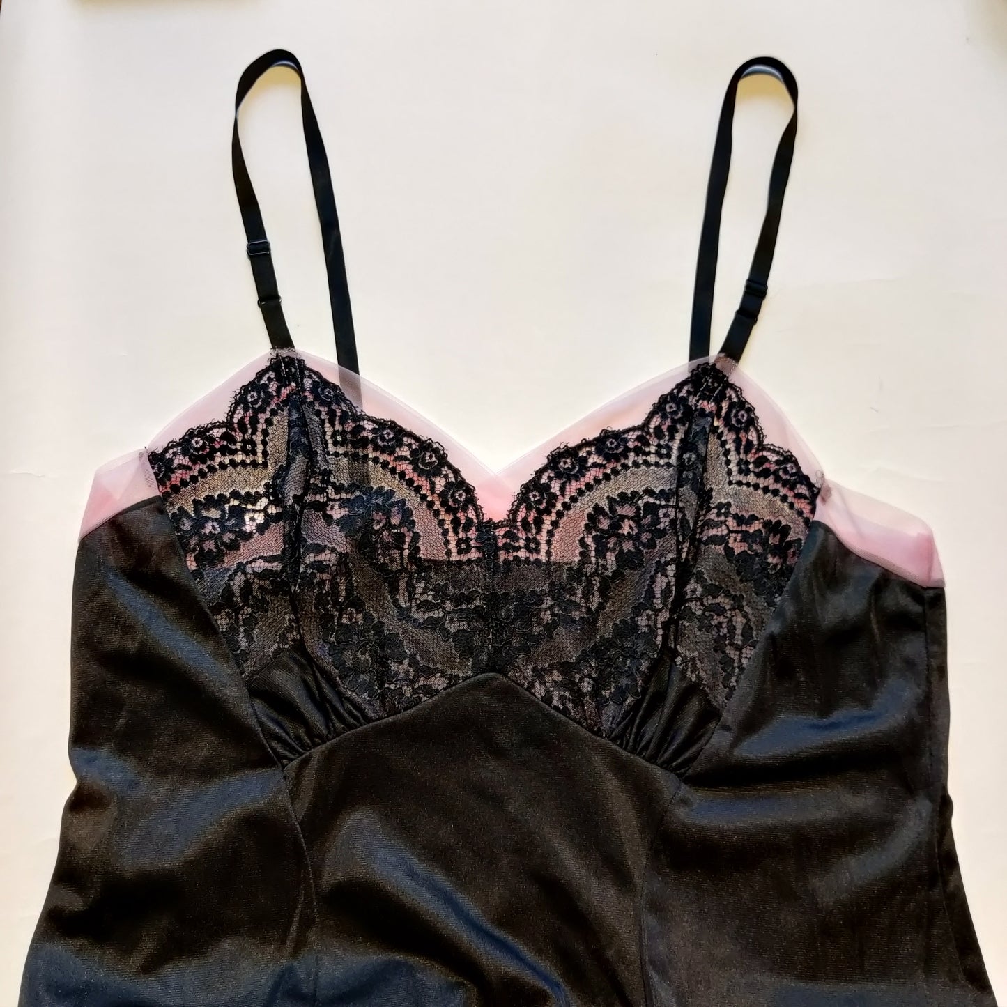 1960s Black/Pink Slip