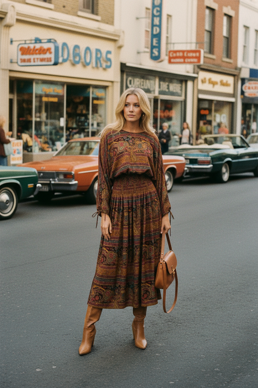 1970s Jean Varon Two Piece