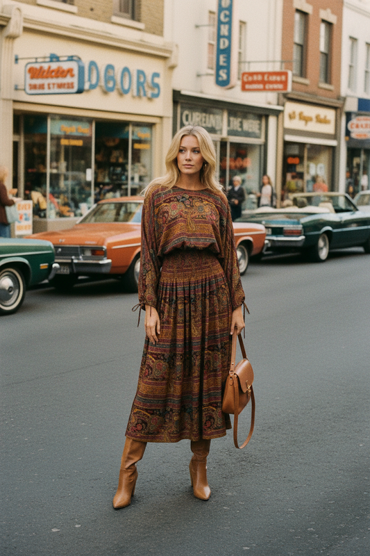 1970s Jean Varon Two Piece