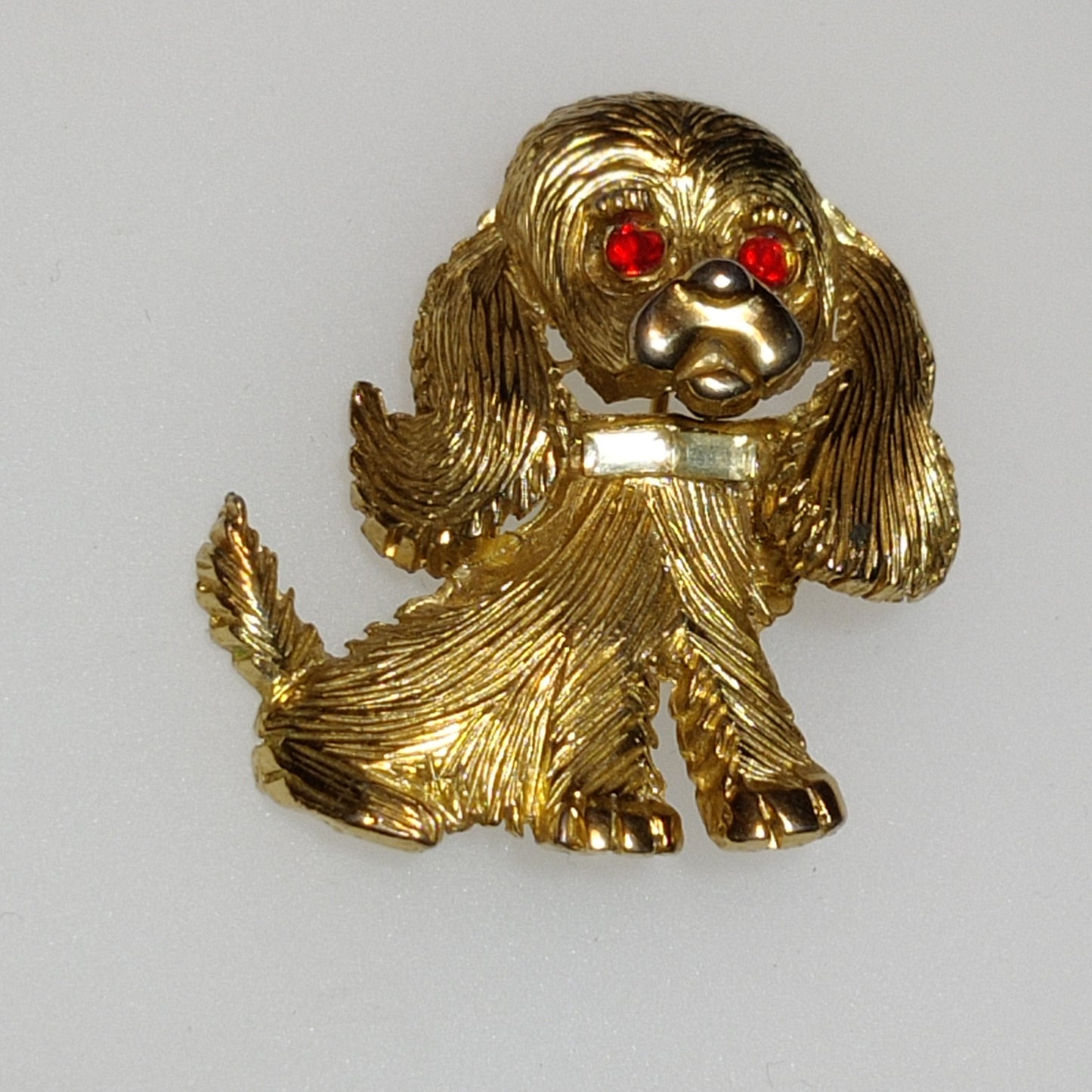 Vintage Puppy Brooch