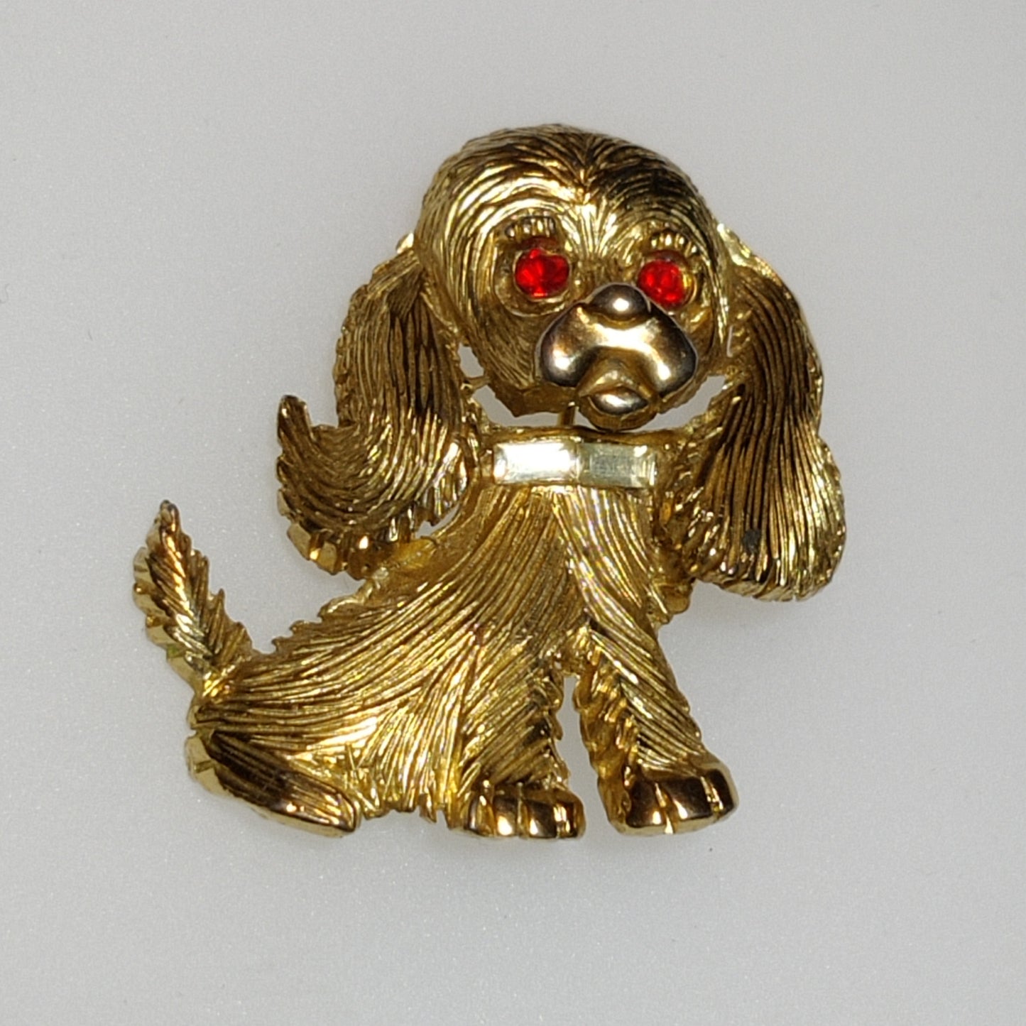 Vintage Puppy Brooch