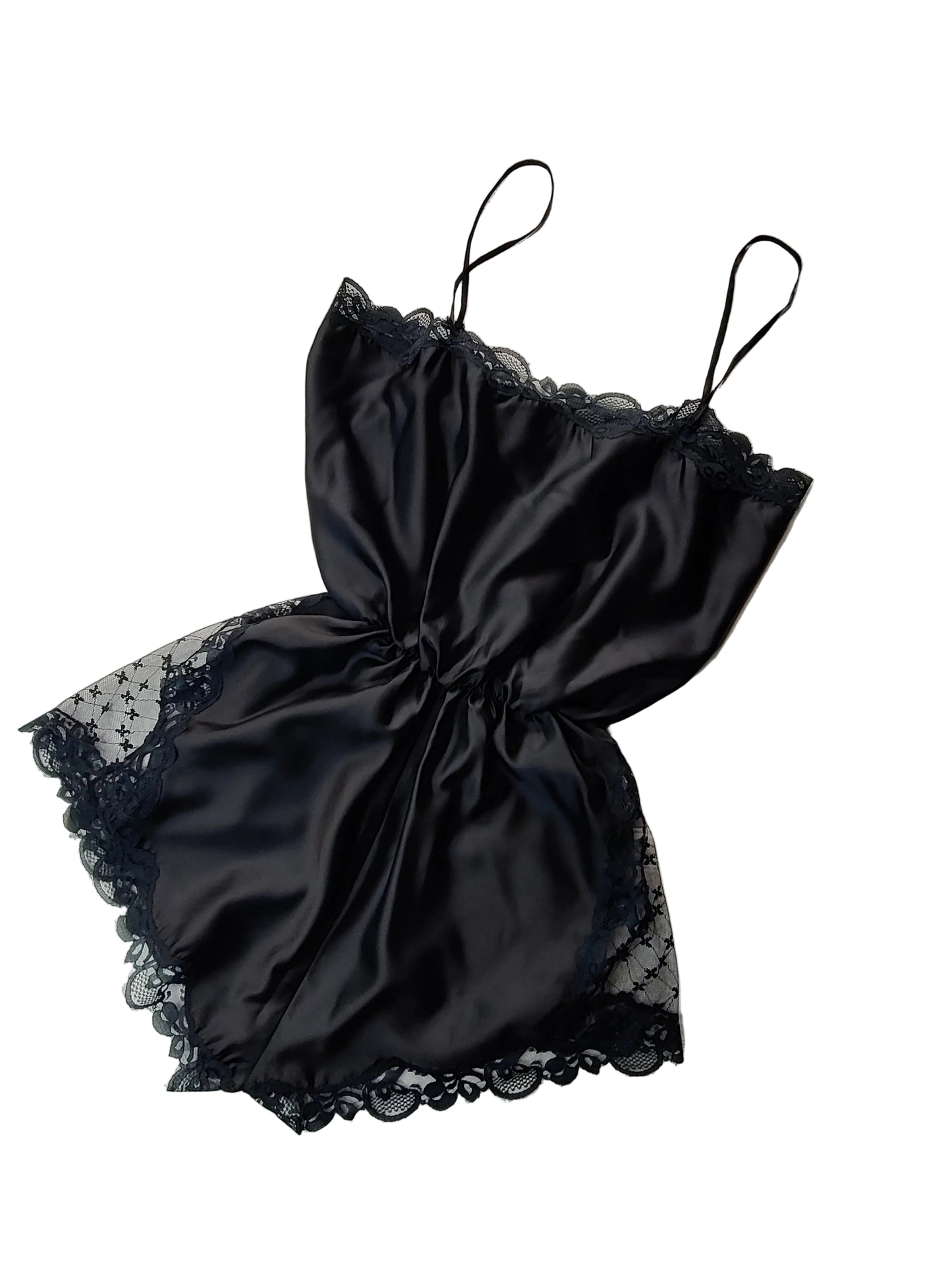 1970s Black Teddy/Camiknickers