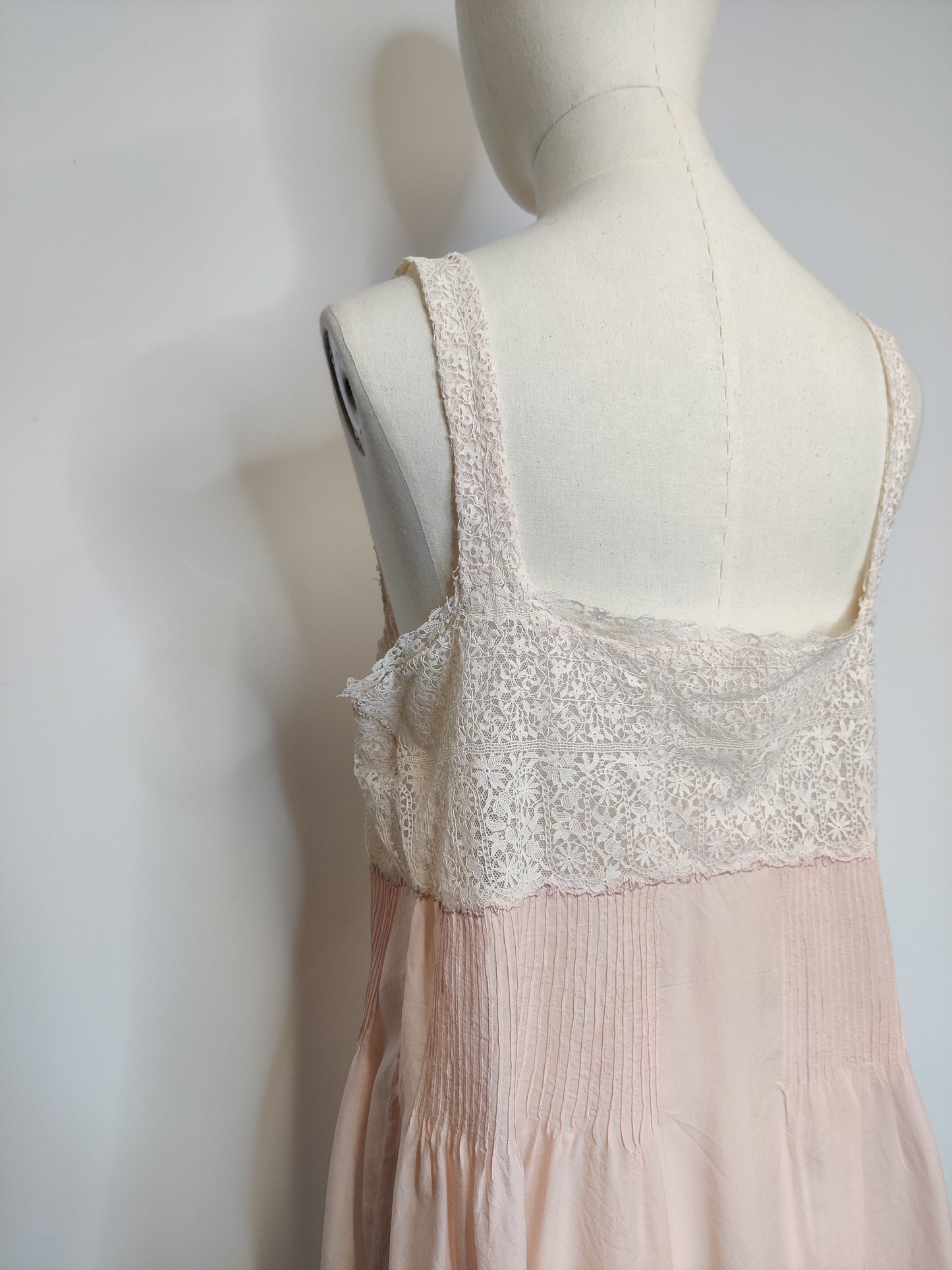 Vintage Silk and Lace Slip Dress