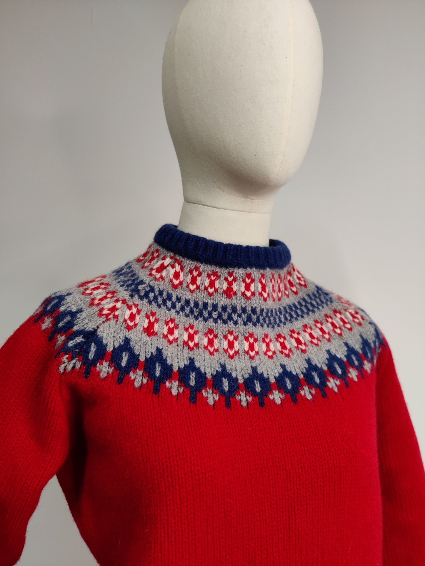 Vintage Lambswool Fair Isle Jumper