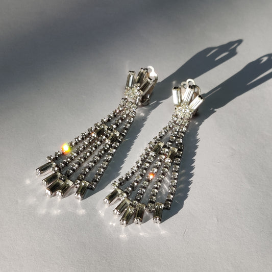 1980s Diamante Earrings