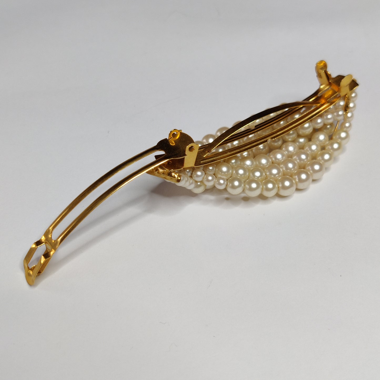 Vintage Pearl Hair Slide Barrette