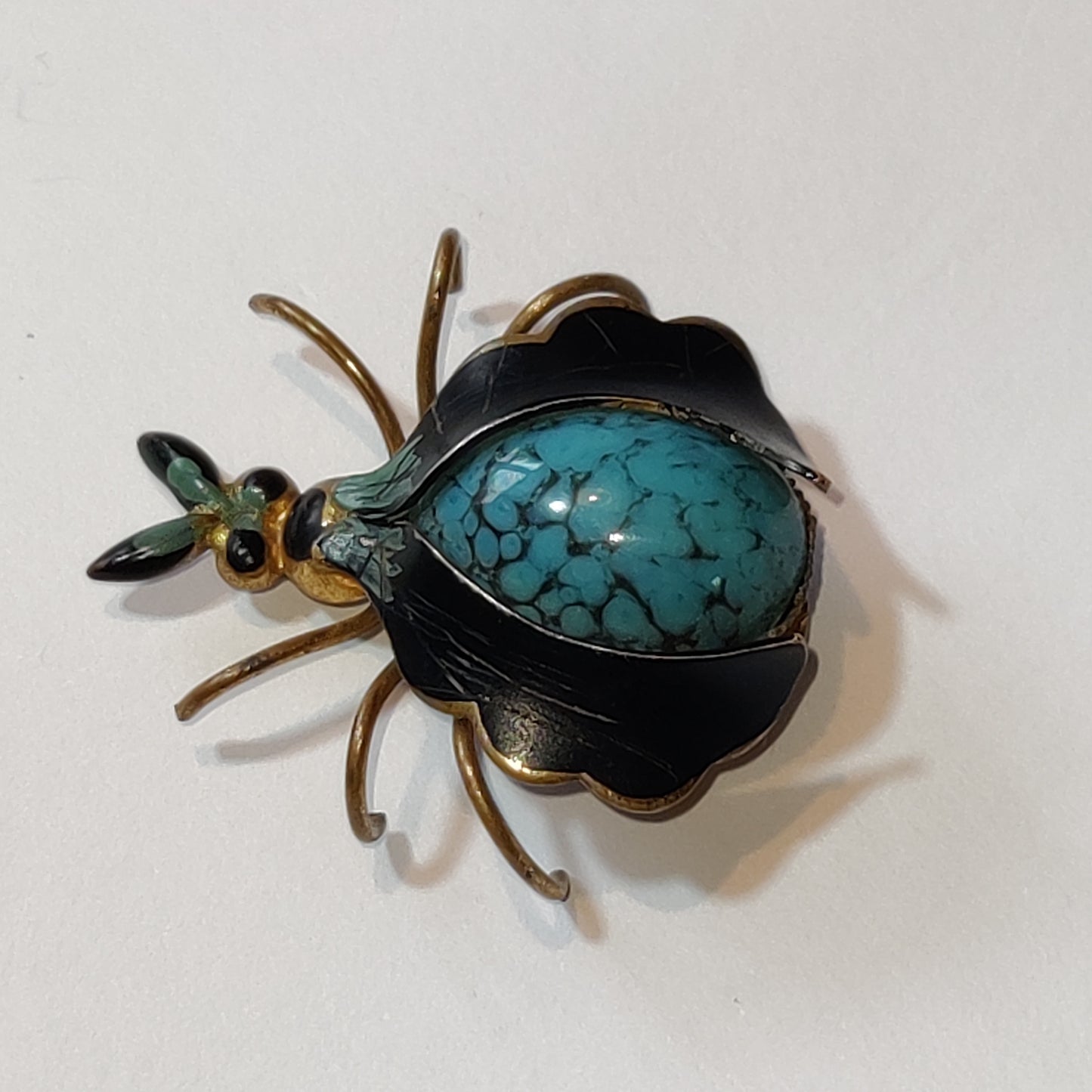 Vintage Beetle Brooch