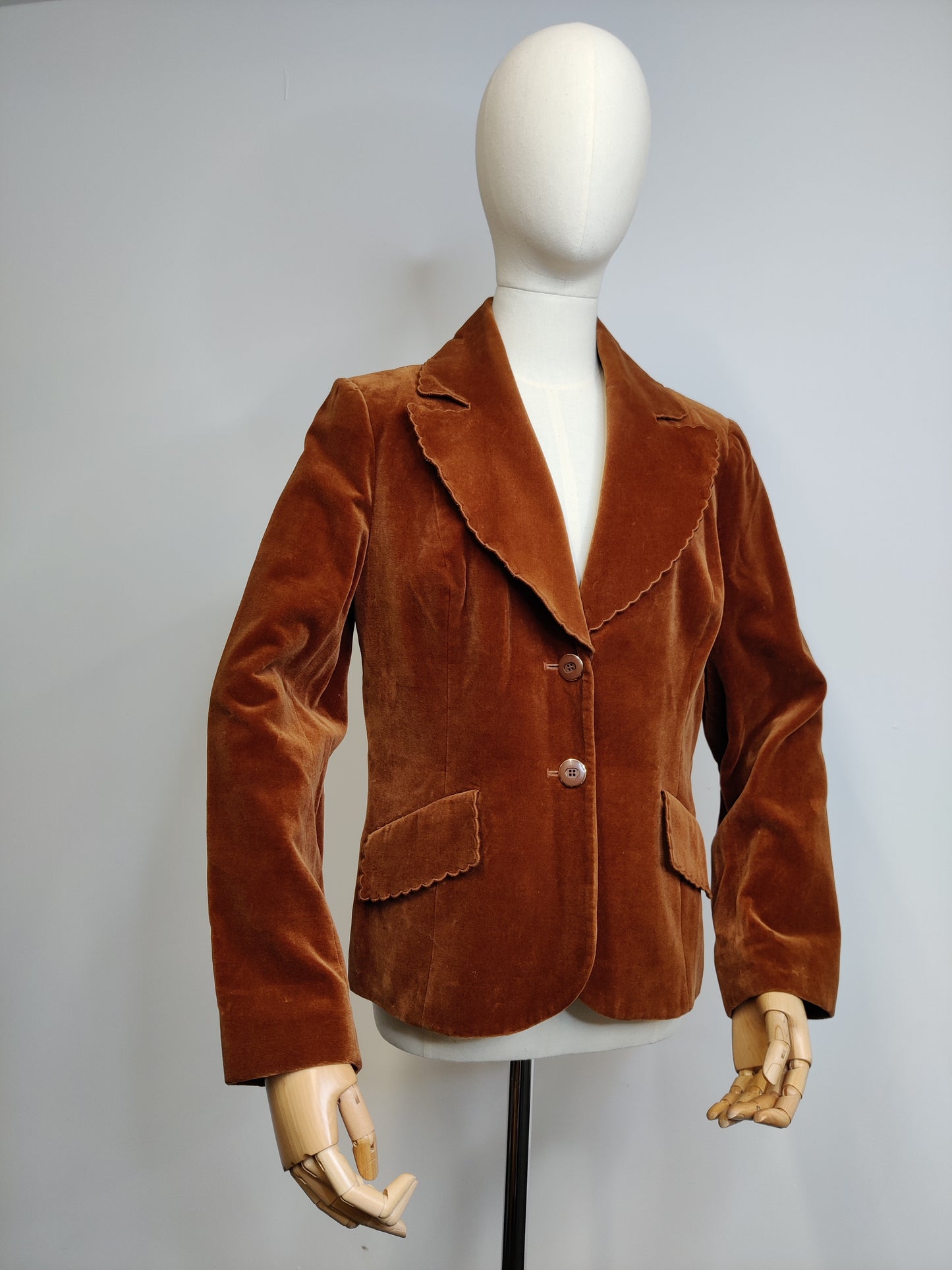 Cinnamon Brown Velvet Jacket