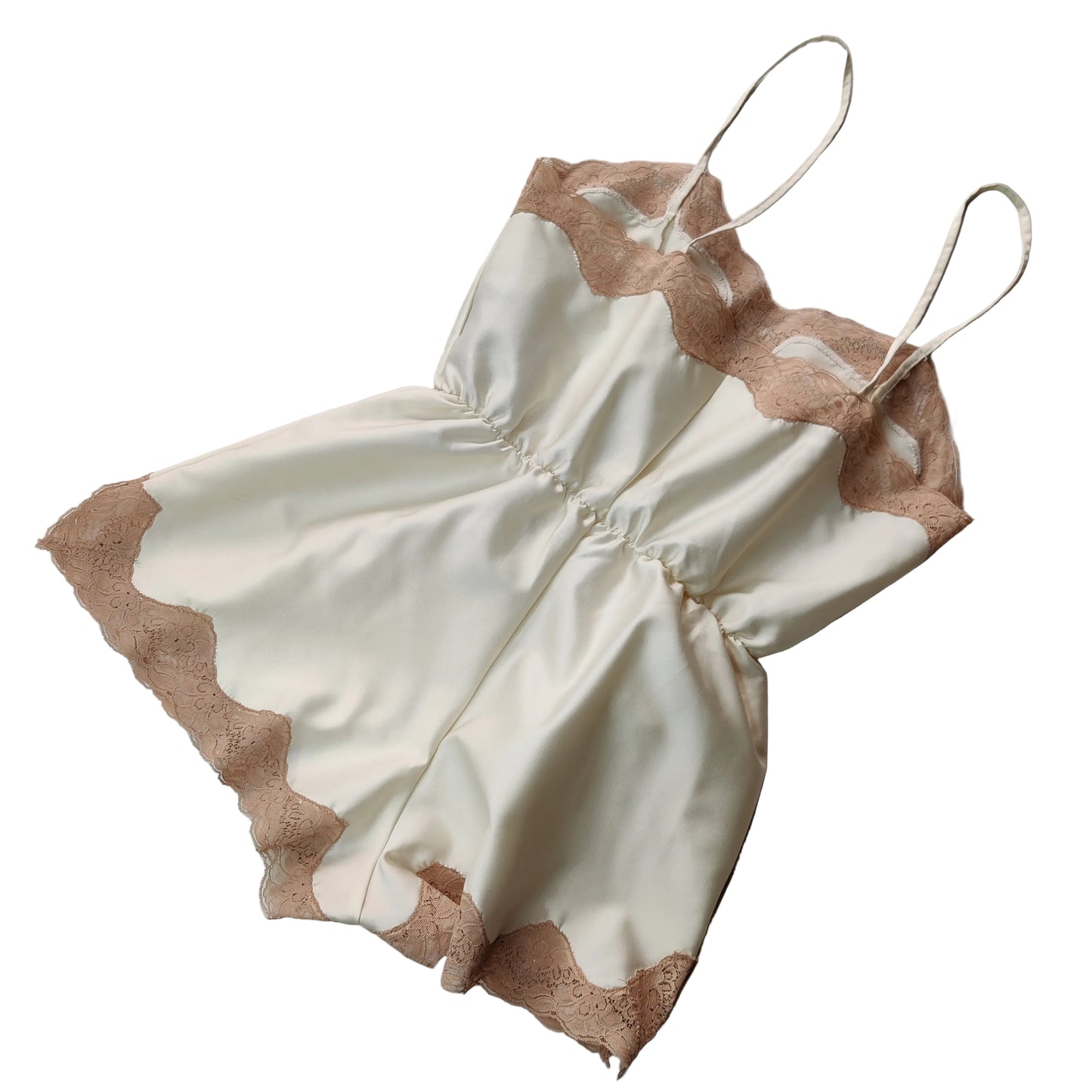 Vintage 'Coffee & Cream' Teddy/Camiknickers