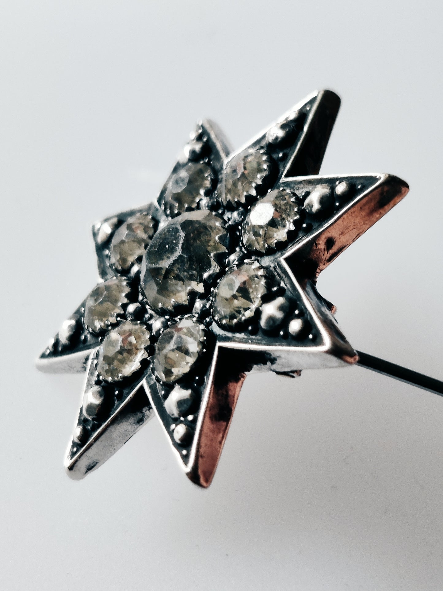 Antique Silver Star Brooch