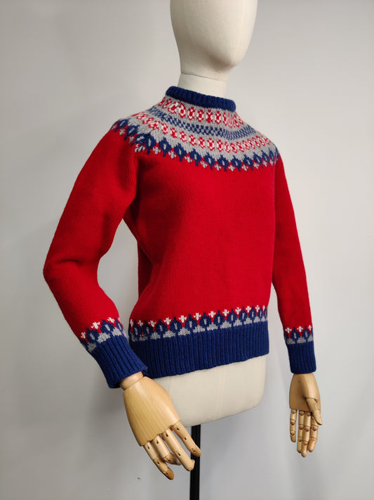 Vintage Lambswool Fair Isle Jumper