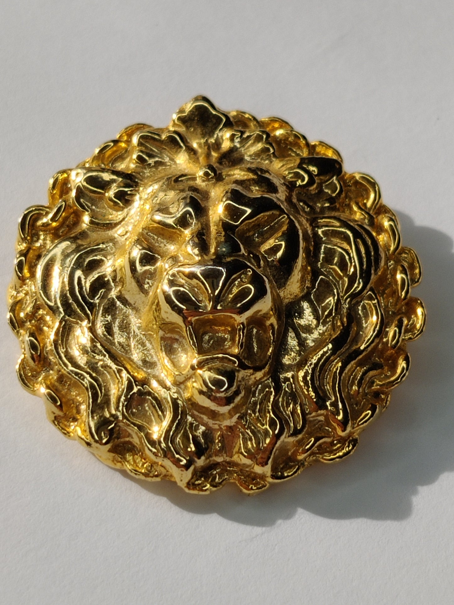 Vintage Lions Head Brooch