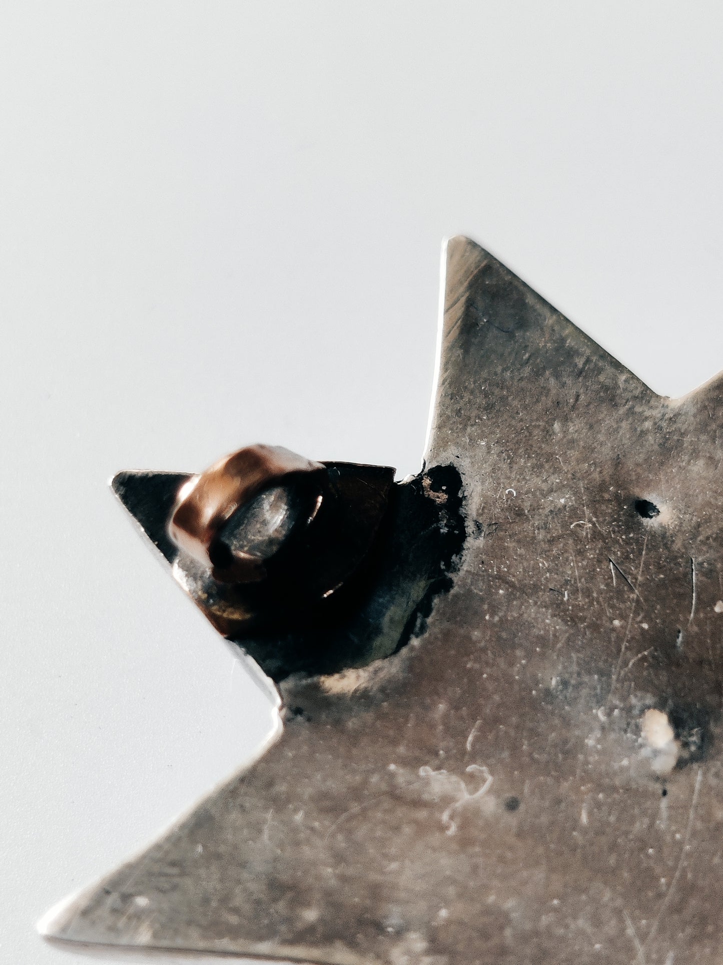 Antique Silver Star Brooch