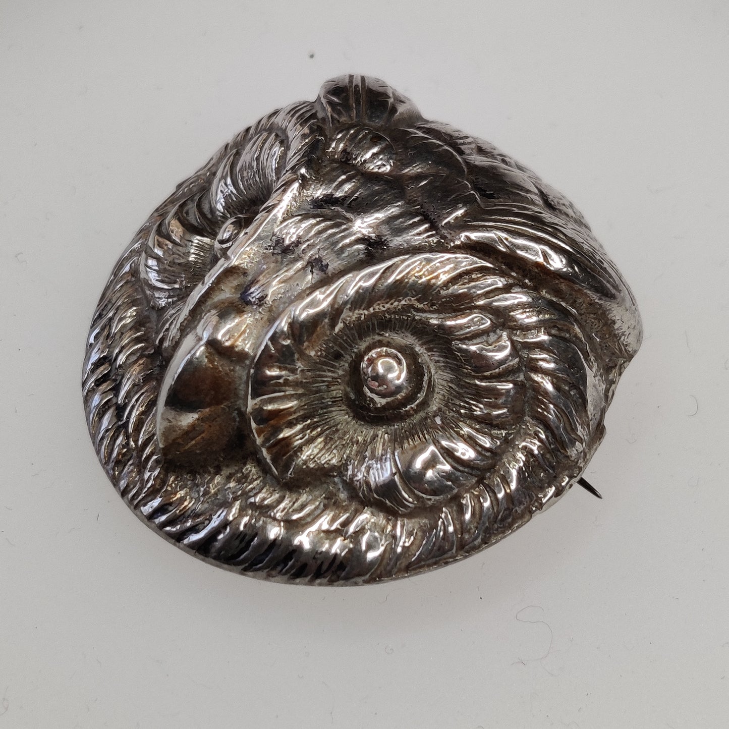 Vintage Silver Owl Brooch