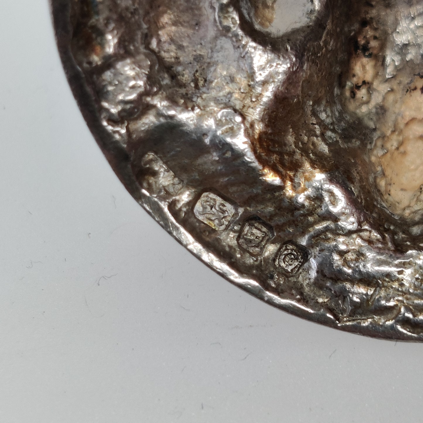 Vintage Silver Owl Brooch