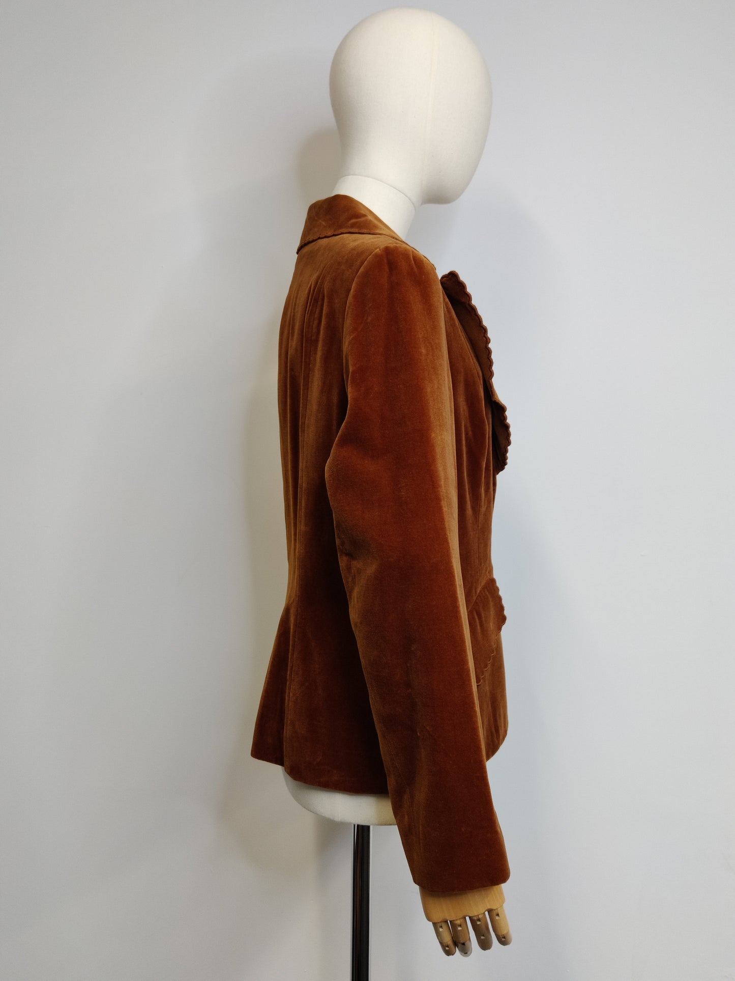 Cinnamon Brown Velvet Jacket