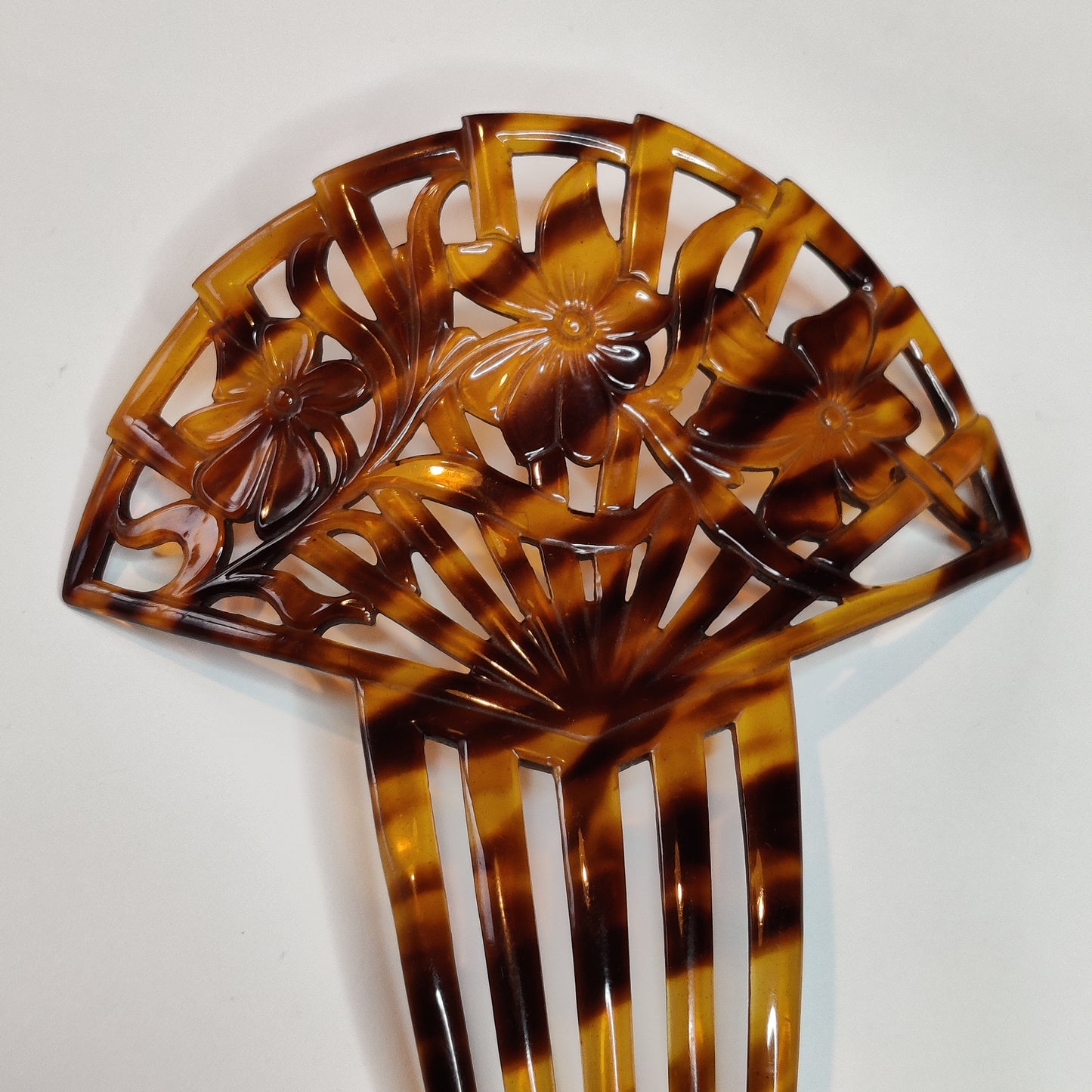 Art Deco Celluloid Hair Comb