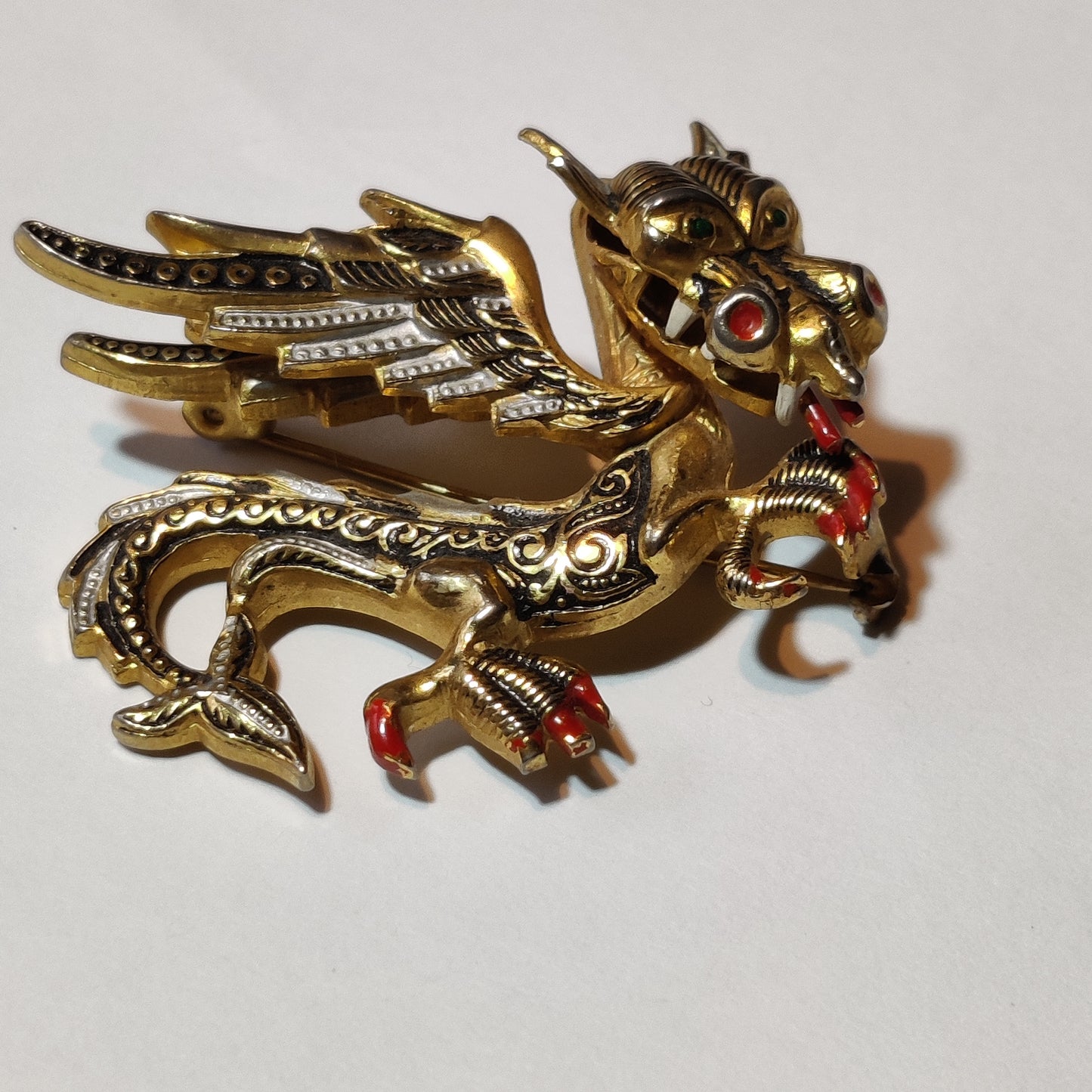 Vintage Dragon Brooch