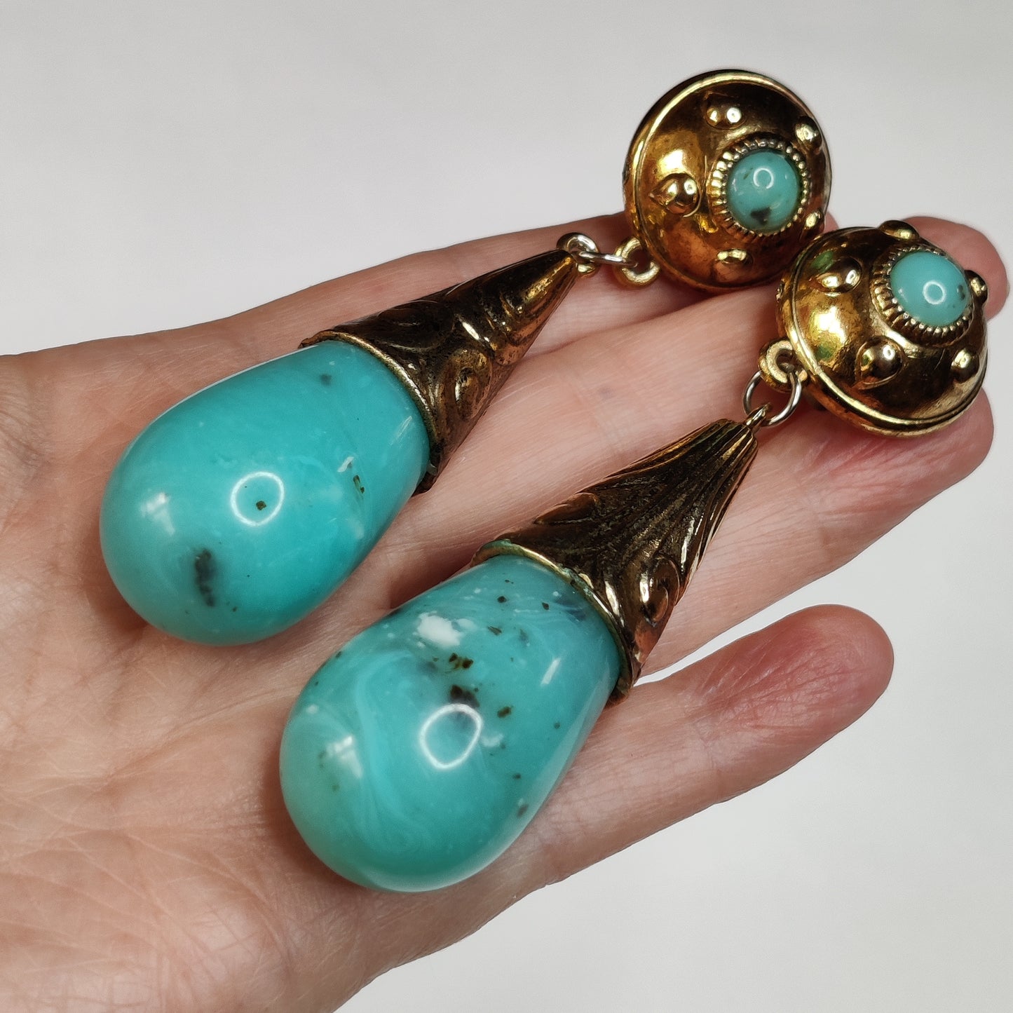 1980s Statement Clip Earrings