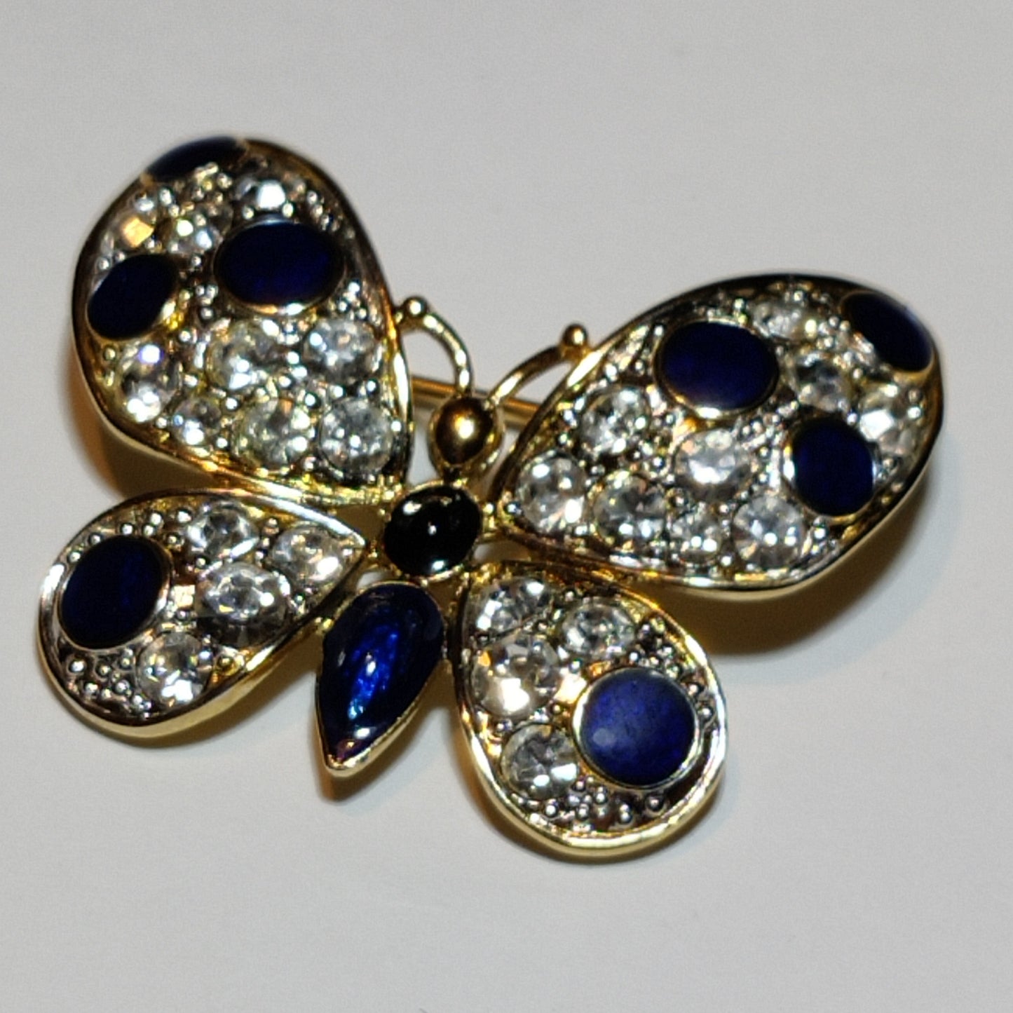 Vintage Cabouchon Butterfly Brooch
