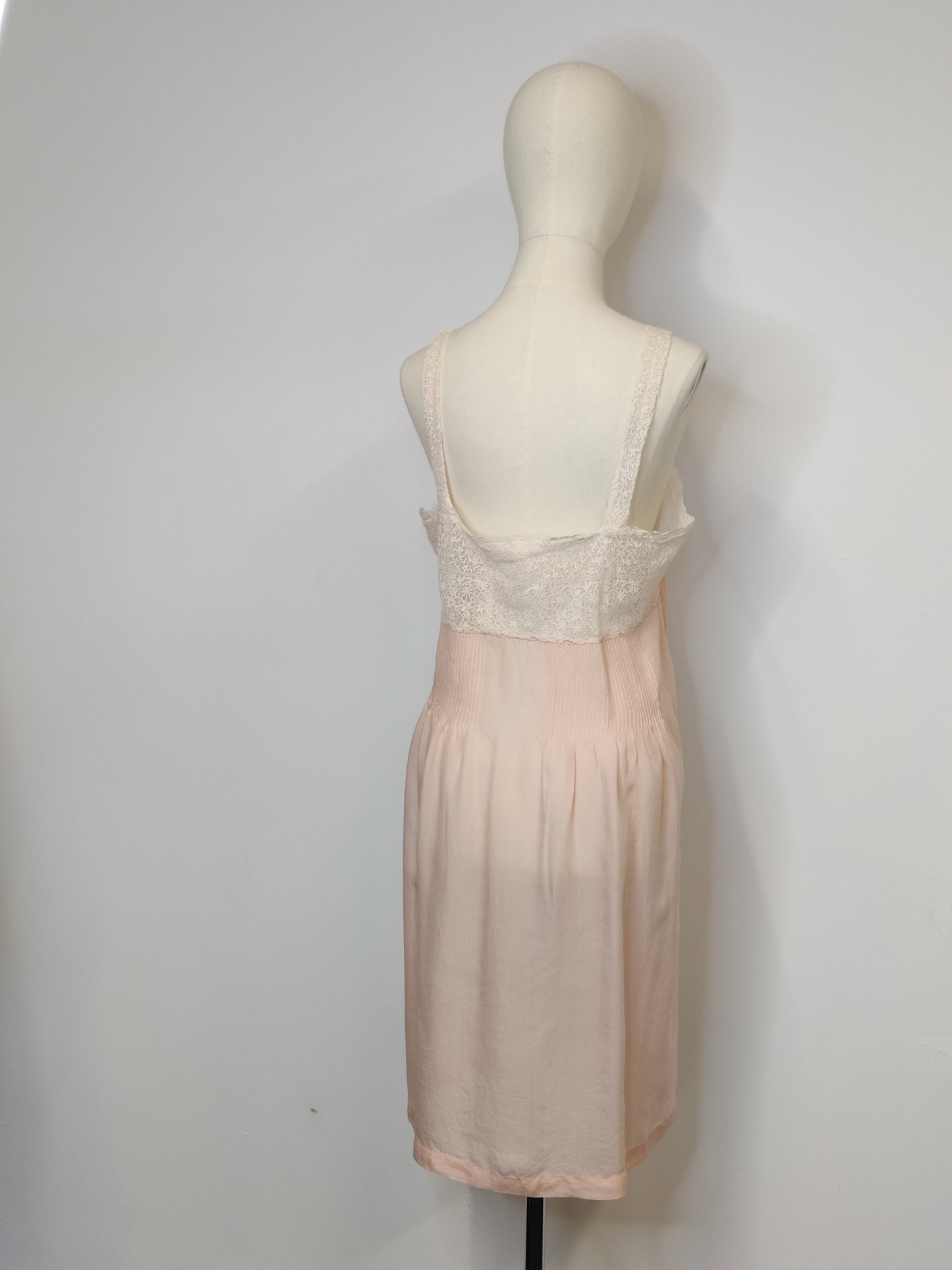 Vintage Silk and Lace Slip Dress