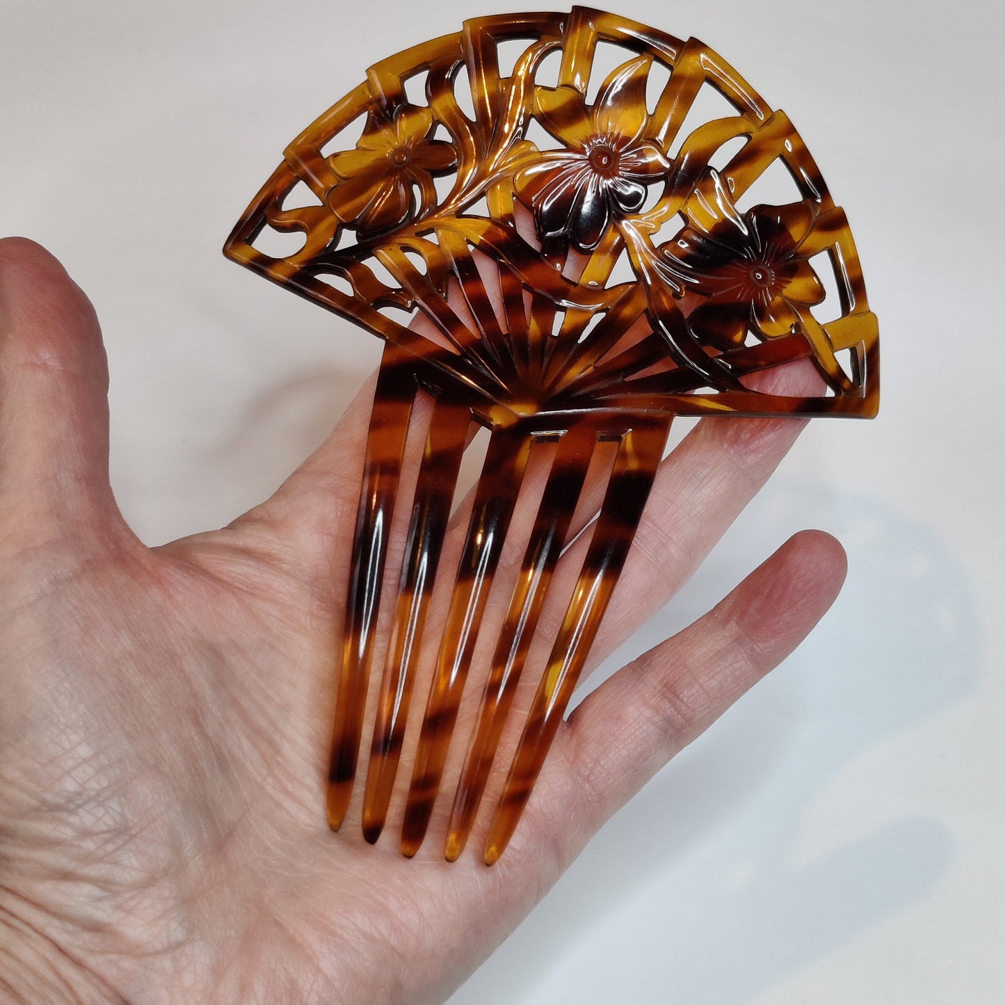 Art Deco Celluloid Hair Comb