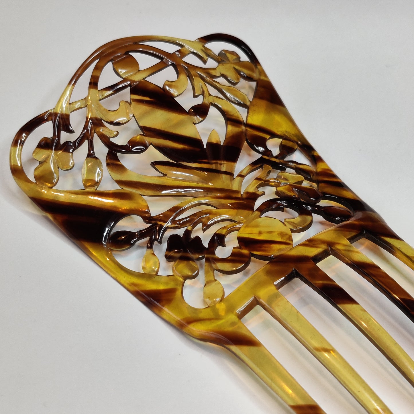 Art Deco Celluloid Hair Comb
