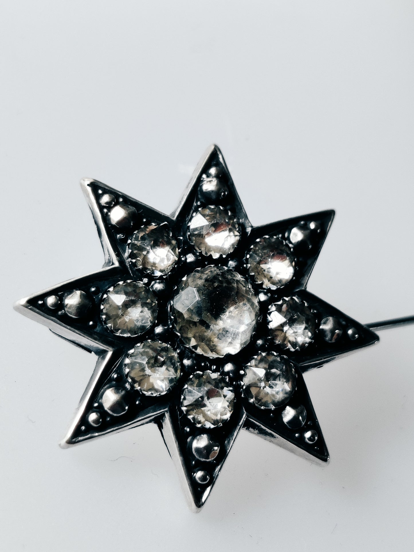 Antique Silver Star Brooch