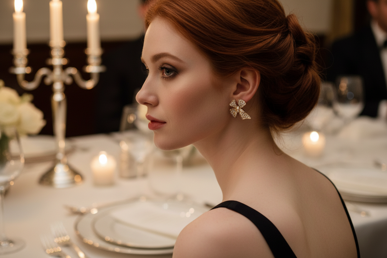 Vintage Butler & Wilson Bow Earrings