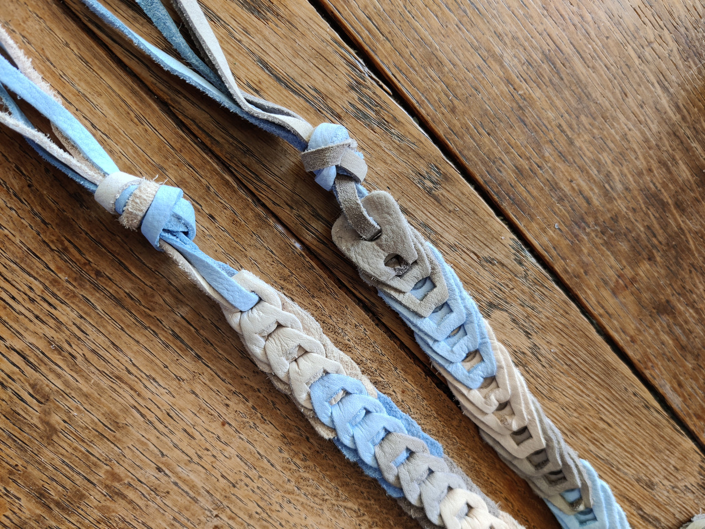 Vintage Plaited Leather Belt