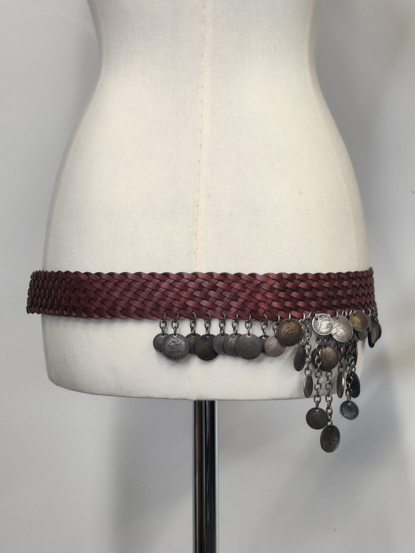 Vintage Leather/Coin Belt