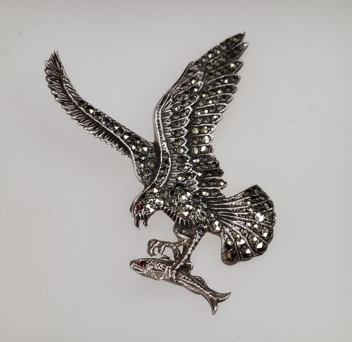 Vintage Silver Eagle Brooch