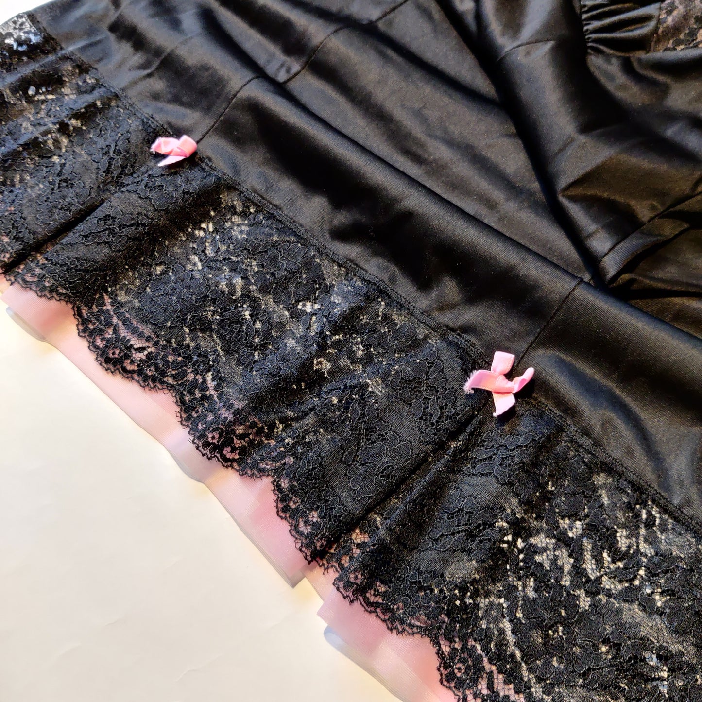 1960s Black/Pink Slip
