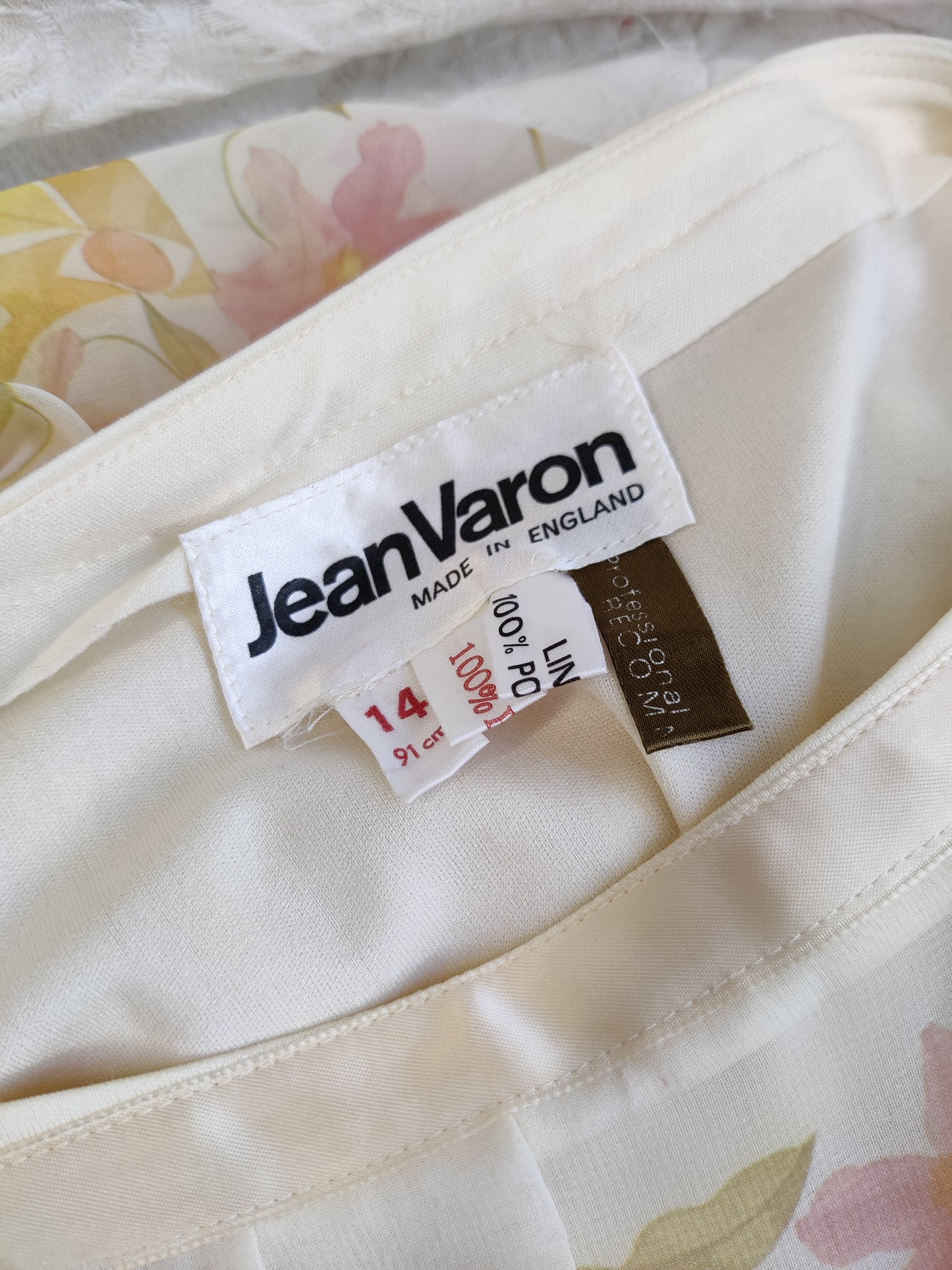 Jean Varon 'Floral Fun' 1970s Chiffon Dress