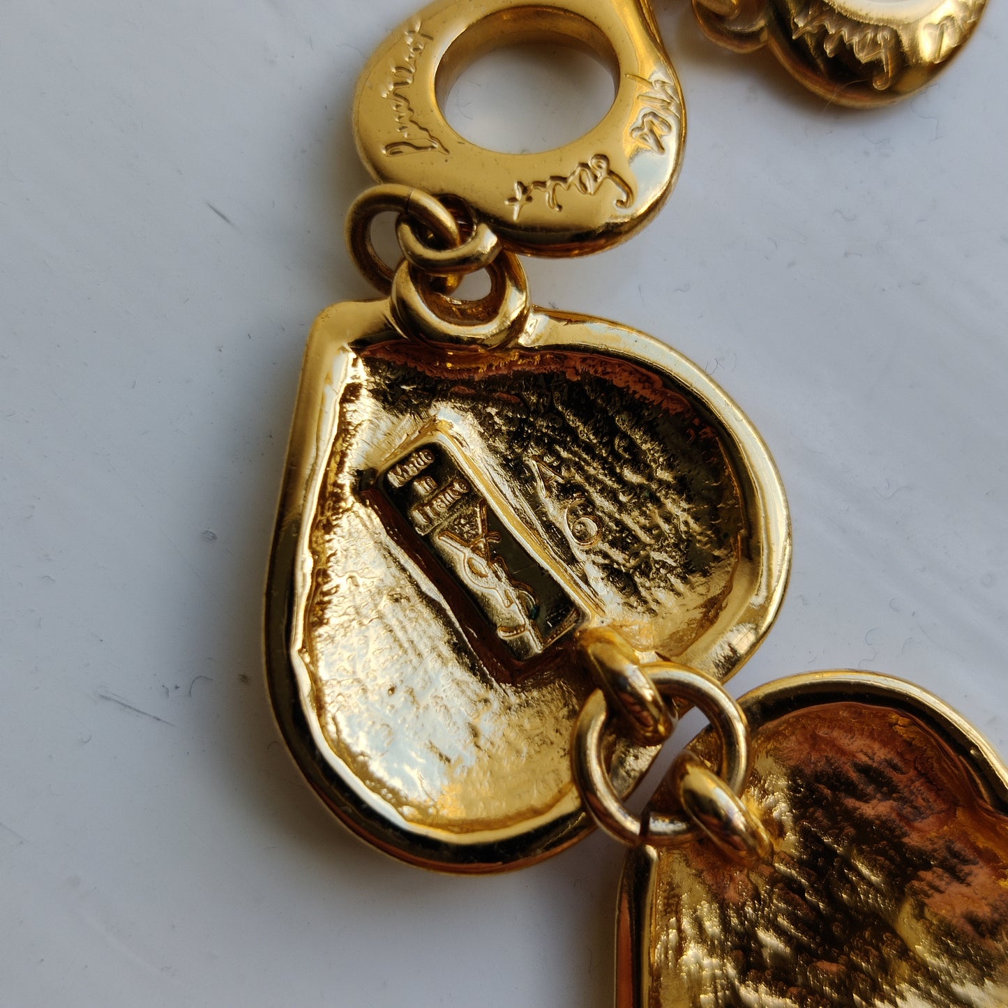 Vintage Ysl Hearts Necklace