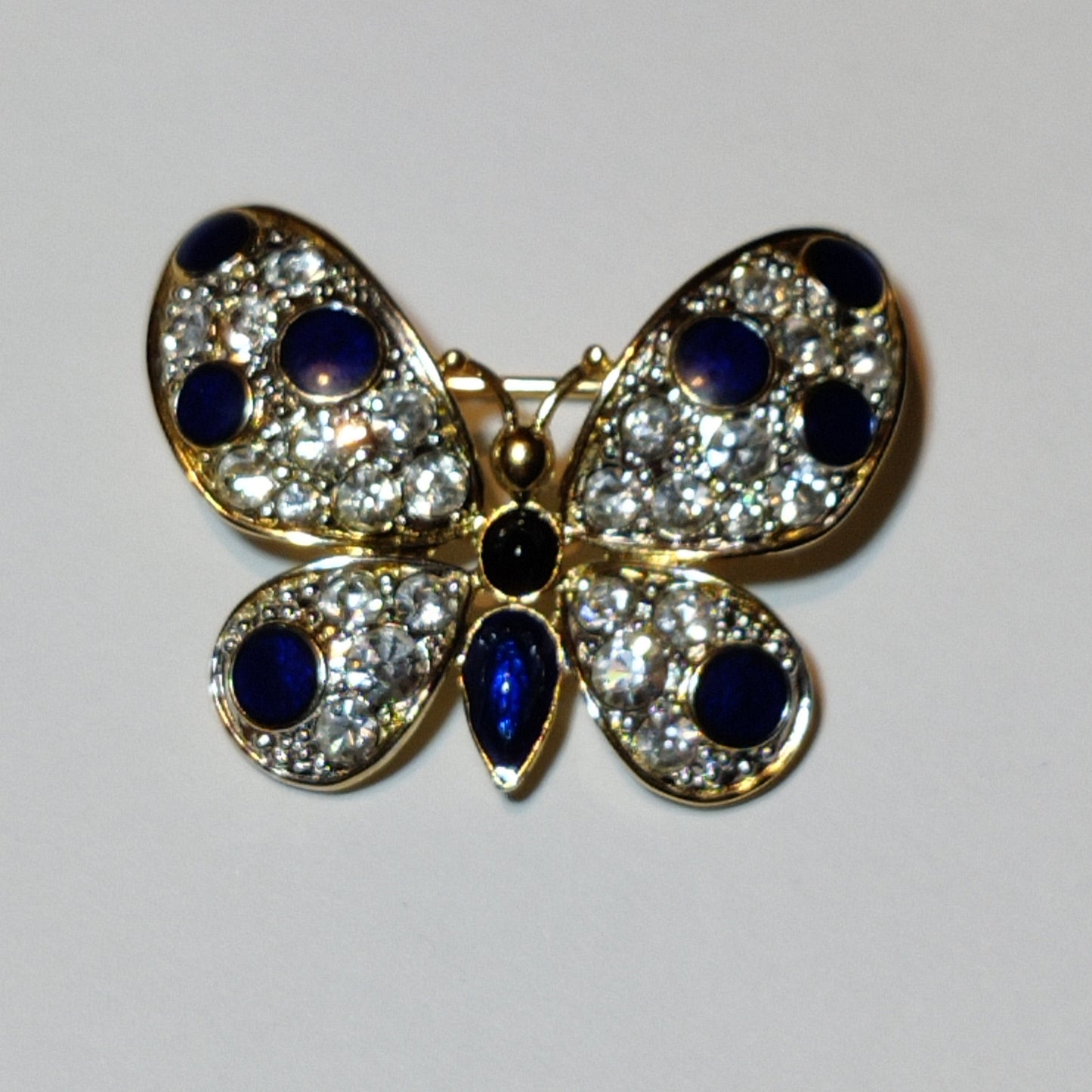 Vintage Cabouchon Butterfly Brooch