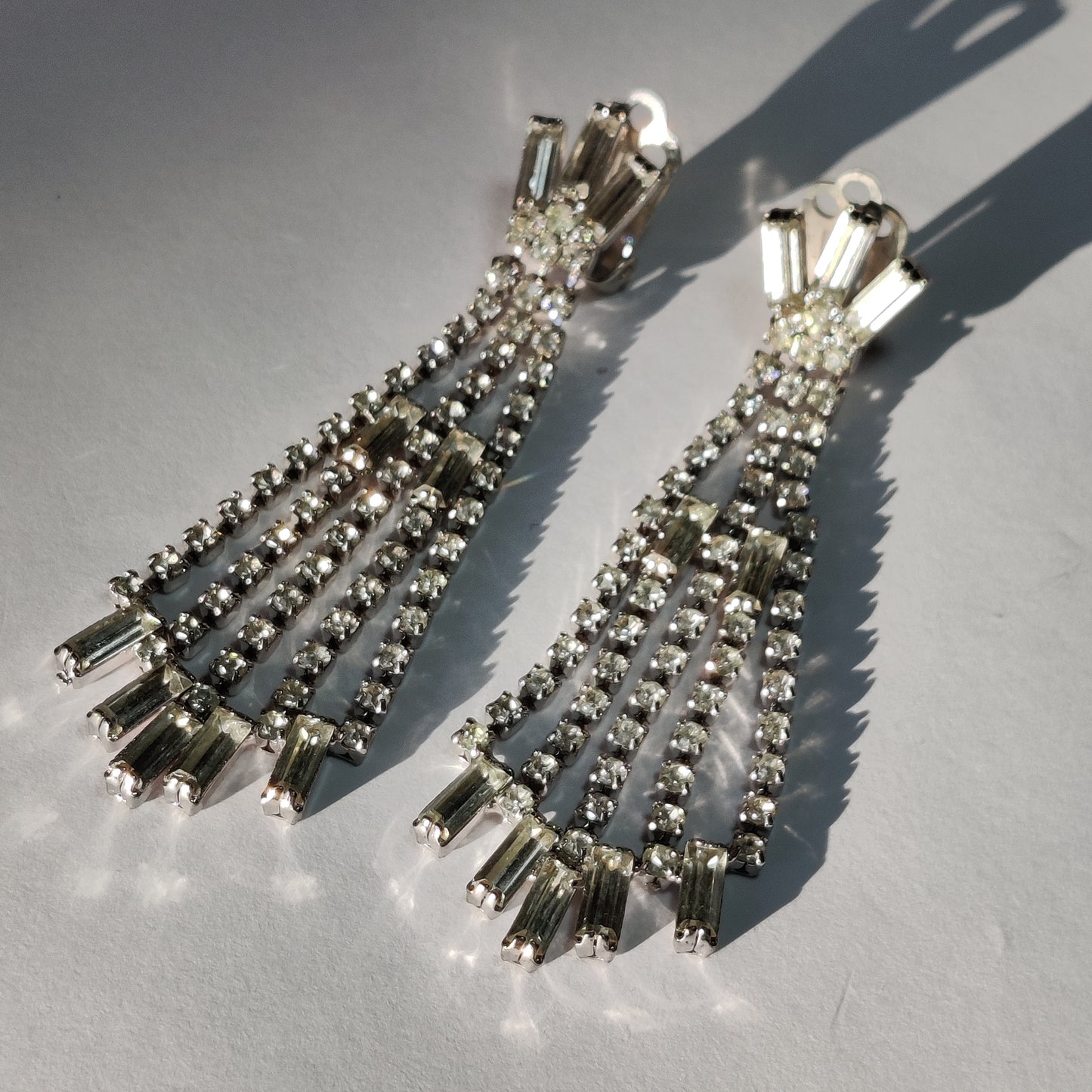 1980s Diamante Earrings